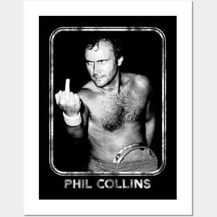 Phil Collins -- Aesthetic Fan Art Retro Style Posters and Art